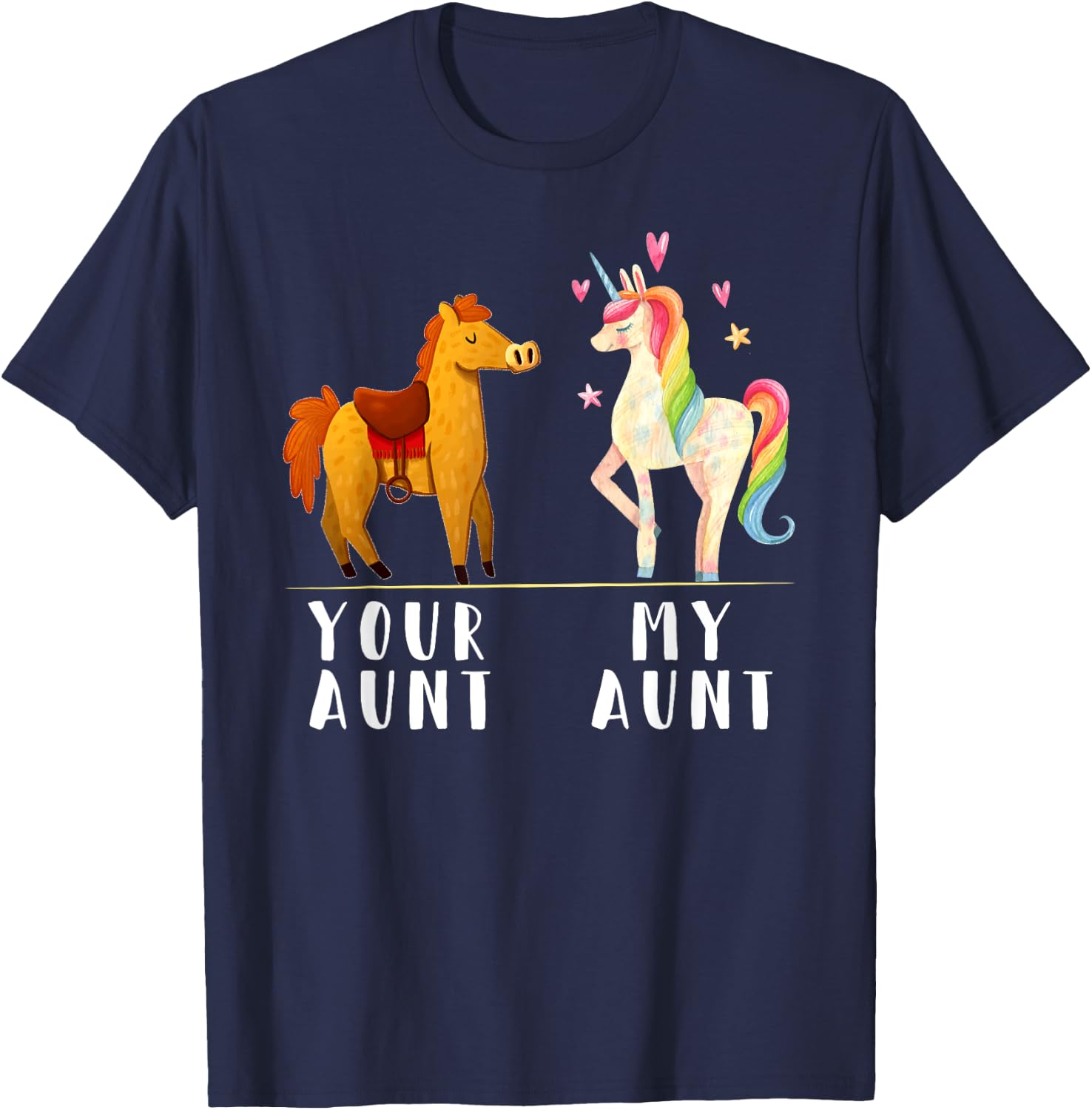 Your Aunt My Aunt Shirt - My Aunt Loves Me T-Shirt - T-Shirt | Navy