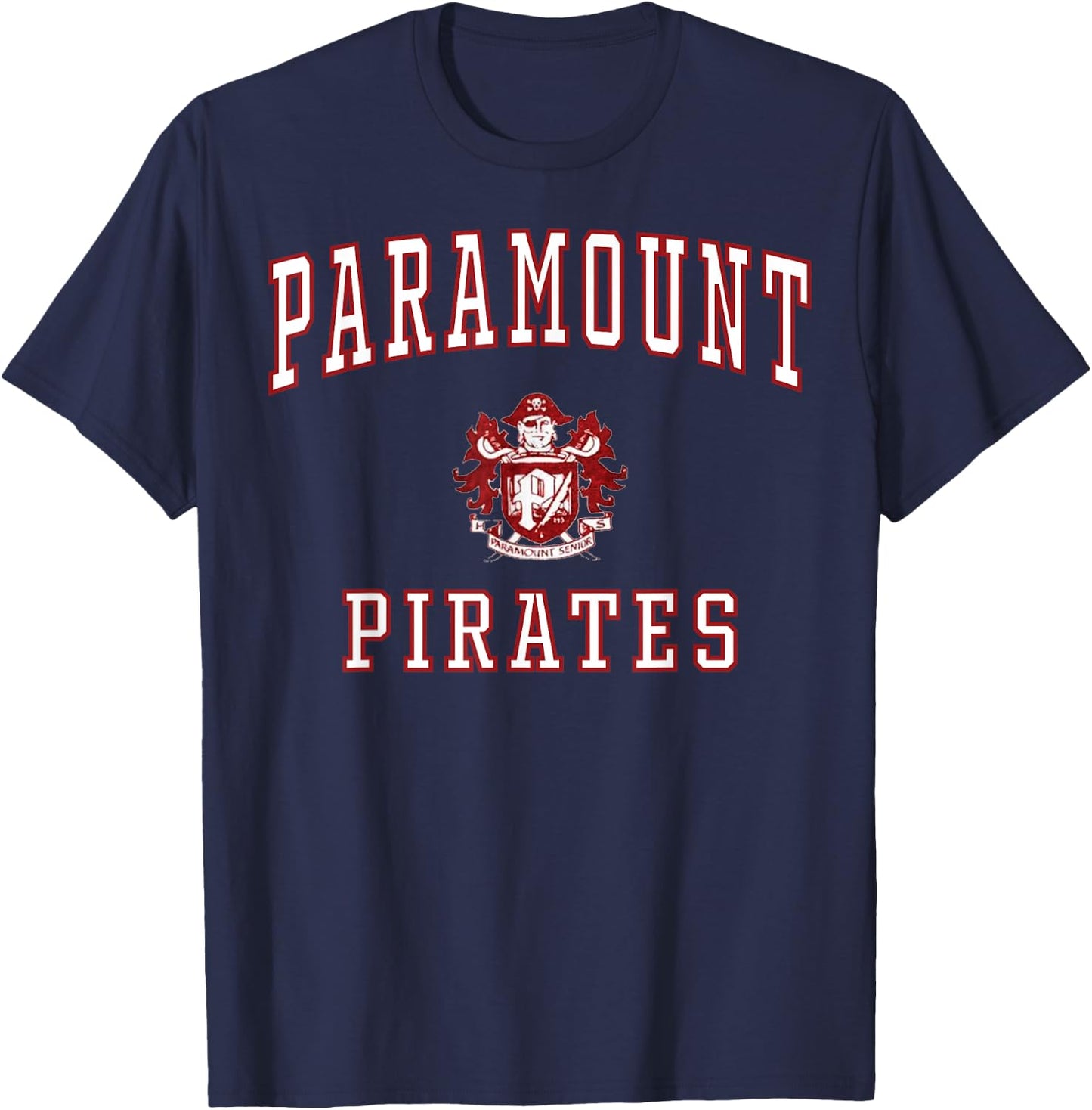 Paramount High School Pirates C1 T-Shirt - T-Shirt | Navy