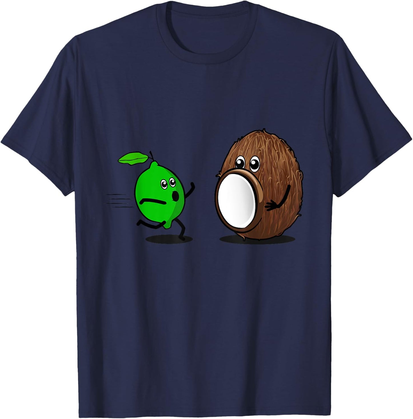 Put The Lime In The Coconut Funny Running Lime Graphic T-Shirt - T-Shirt | Navy