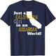 Just A California Girl In An Arkansas World T-Shirt - T-Shirt | Navy
