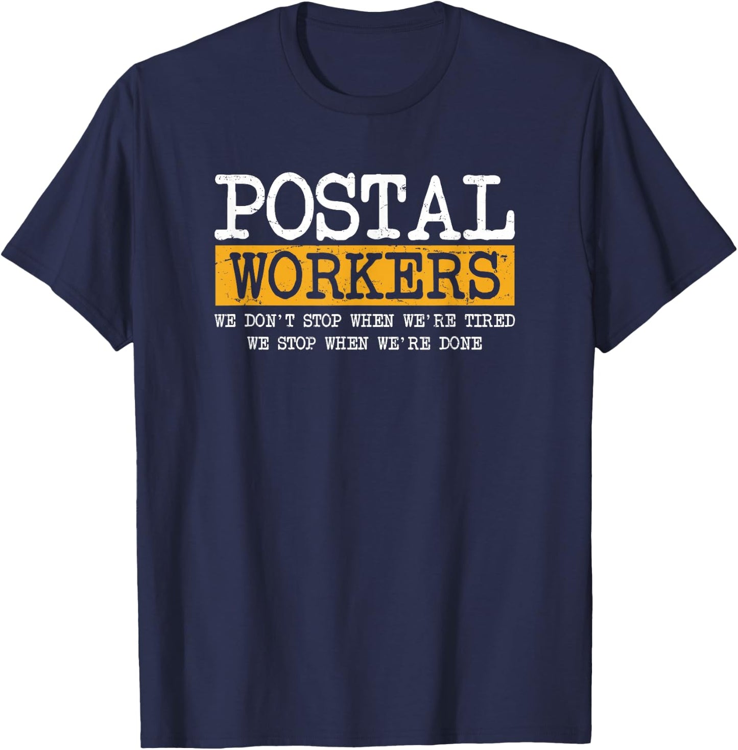 Mail Man & Lady Rural Carrier Gifts - Postal Worker T-Shirt - T-Shirt | Navy