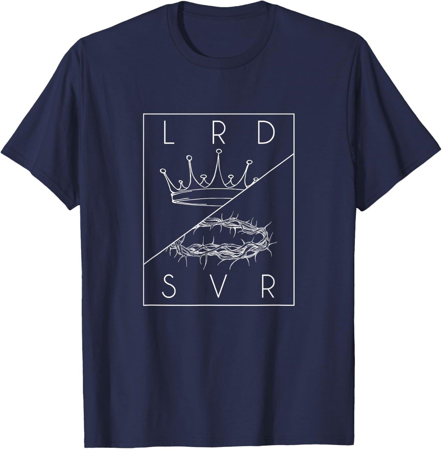 Jesus Christian Lord & Savior graphic T-Shirt - T-Shirt | Navy