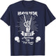 Heavy Metal Music is God's Apology Funny Pun Gift T-Shirt - T-Shirt | Navy