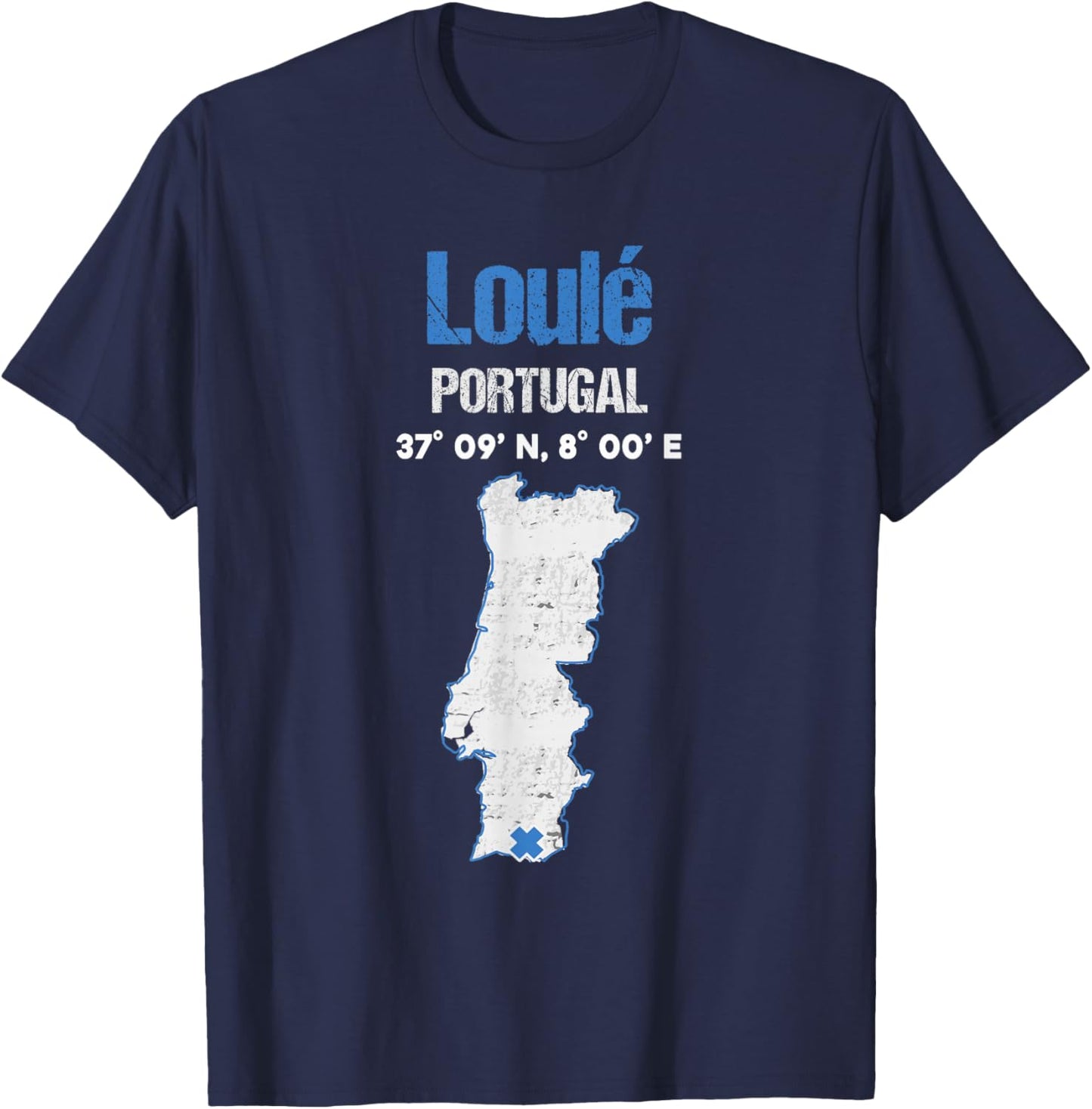 Loulé Portugal City T-Shirt - T-Shirt | Navy