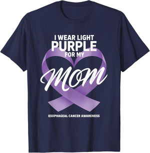 Esophageal Cancer Awareness Esophageal Mom T-Shirt - T-Shirt | Navy