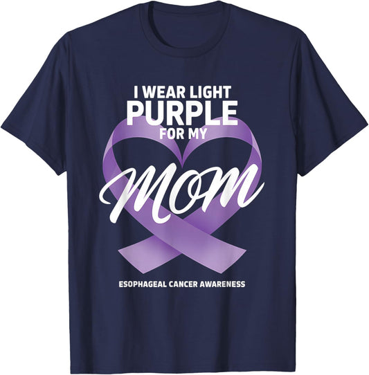 Esophageal Cancer Awareness Esophageal Mom T-Shirt - T-Shirt | Navy