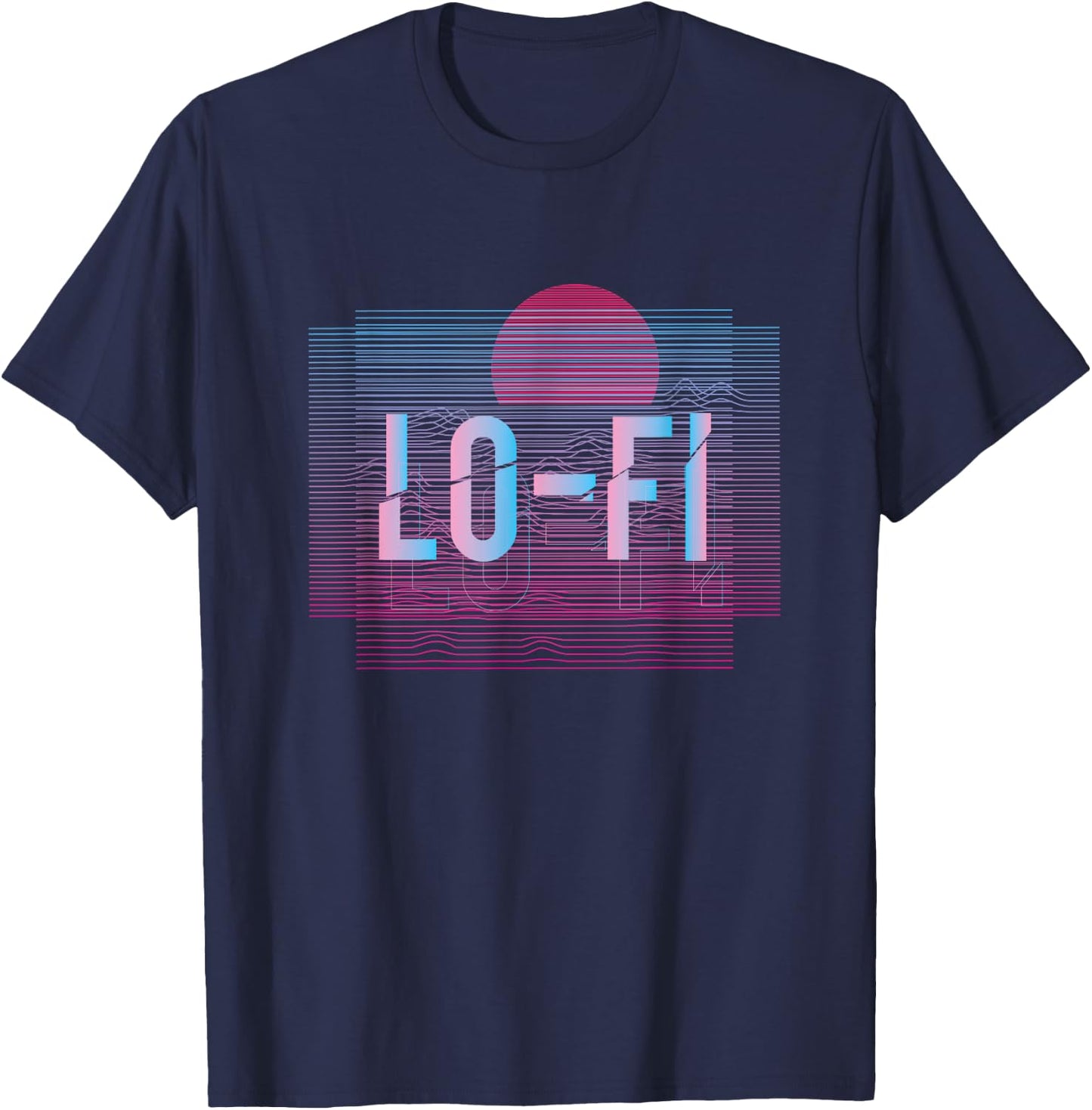 Lo-fi Hip Hop Retro Modern Shirt T-Shirt - T-Shirt | Navy