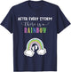 Pregnancy Announcement for Rainbow Baby After Storm Pregnant T-Shirt - T-Shirt | Navy