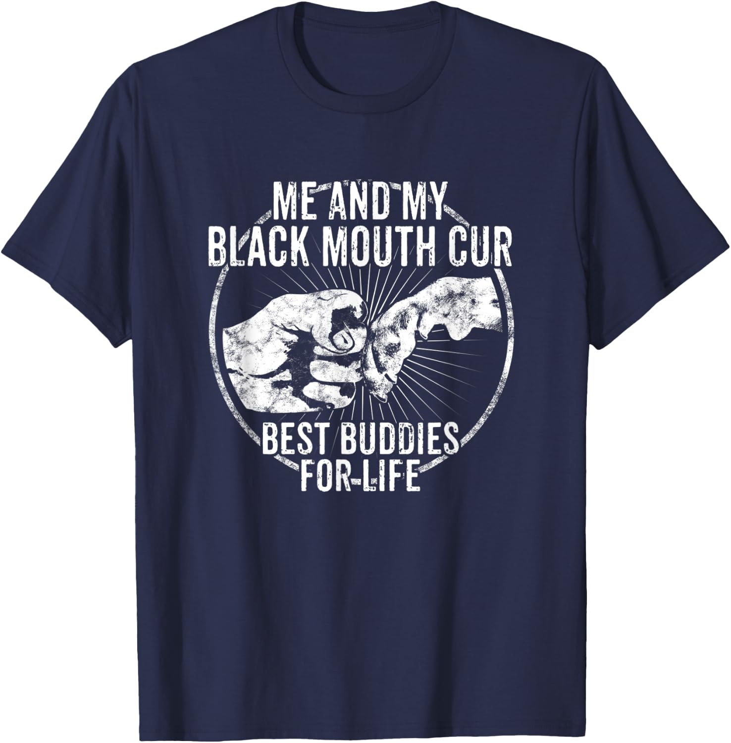 Black Mouth Cur T-Shirt - T-Shirt | Navy