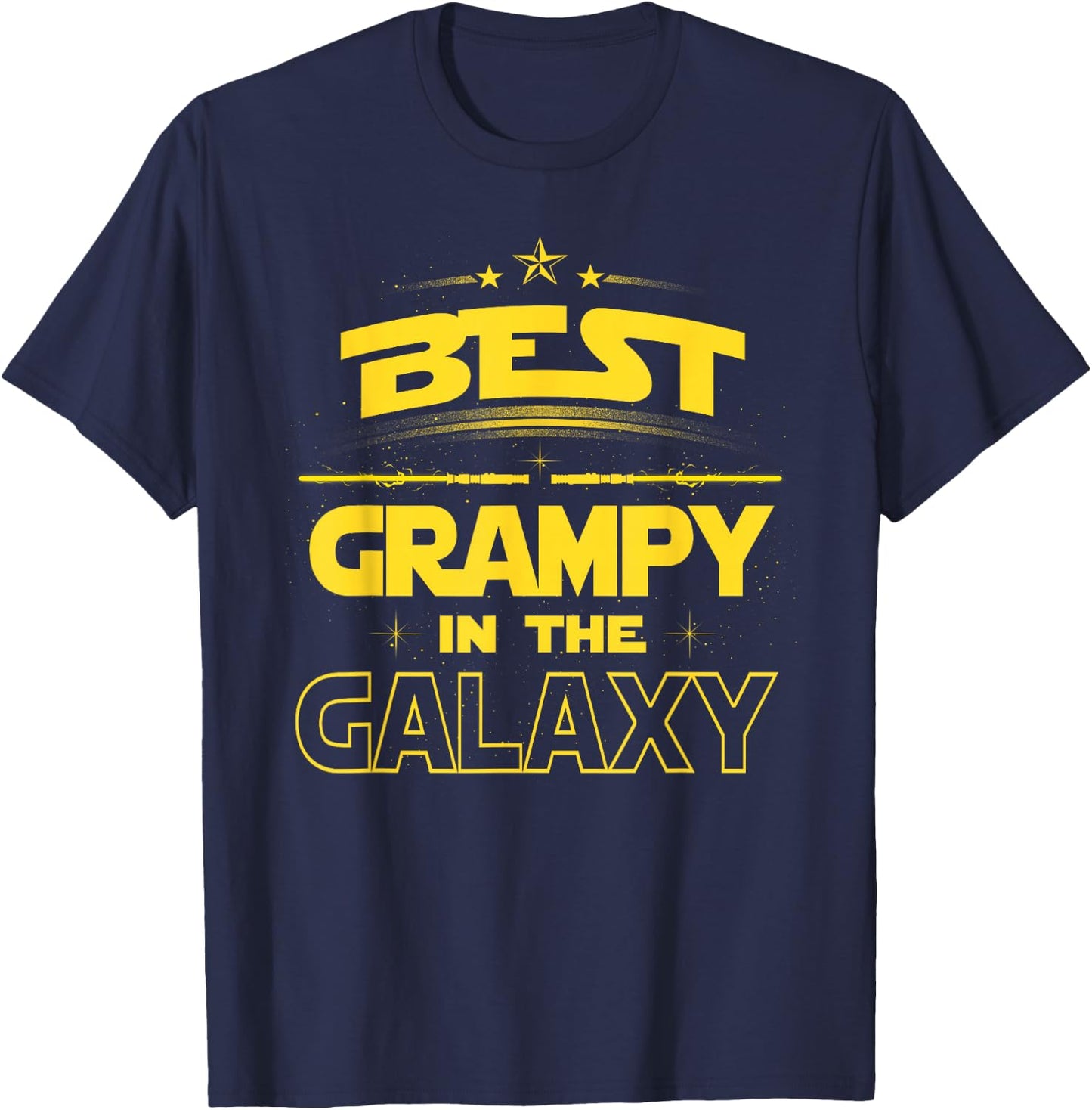 Best Grampy in the Galaxy Shirt Fathers Day Gift, Grampy T-Shirt - T-Shirt | Navy