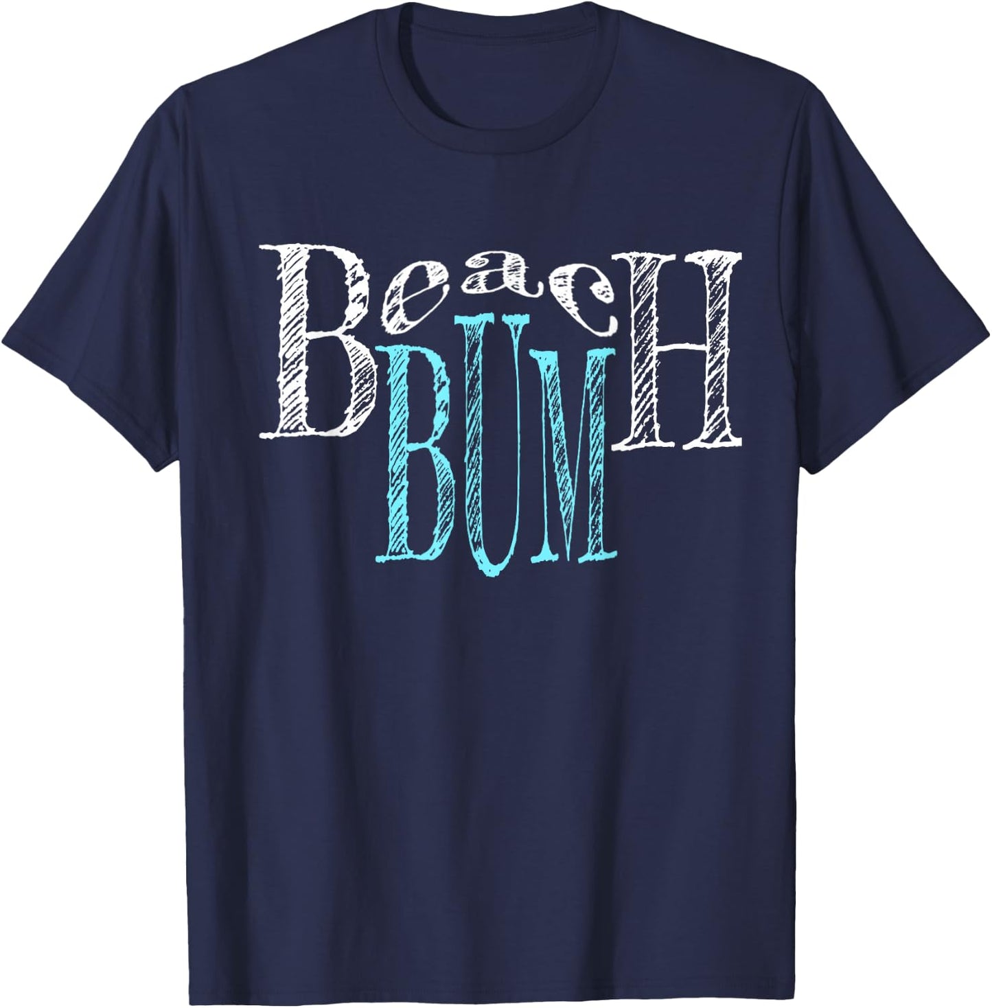Beach Bum Accessories Items Vacation Attire Clothes Women T-Shirt - T-Shirt | Navy