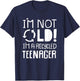 I'm not old I'm a Recycled Teenager - Funny Birthday T-Shirt - T-Shirt | Navy