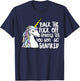 Back The Fuck Off Sparkle Tits You Gon Get Shanked Unicorn T-Shirt - T-Shirt | Navy