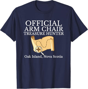 Curse of Oak Island Watcher Gift Armchair Treasure Hunter T-Shirt - T-Shirt | Navy