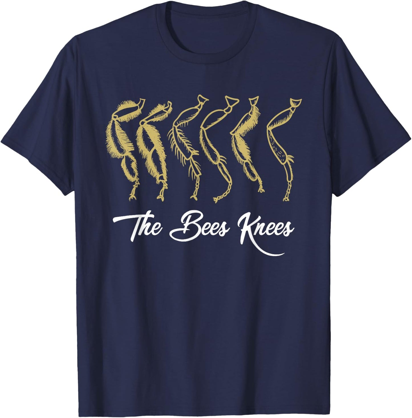 The Bee's Knees Funny 1920s Gift Apiary Apiarist Bee Keeper T-Shirt - T-Shirt | Navy