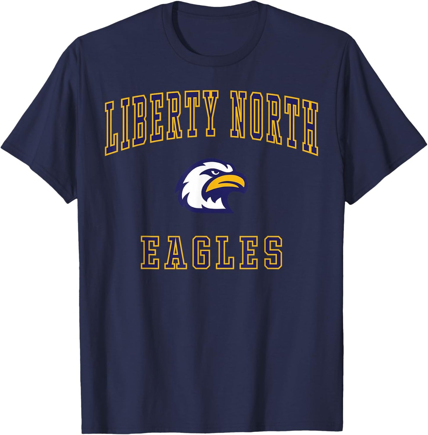 Liberty North High School Eagles T-Shirt - T-Shirt | Navy
