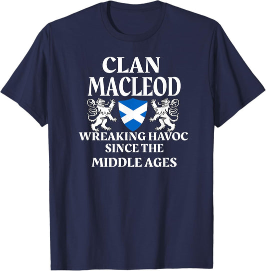 MacLeod Scottish Family Clan Scotland Name T-Shirt - T-Shirt | Navy