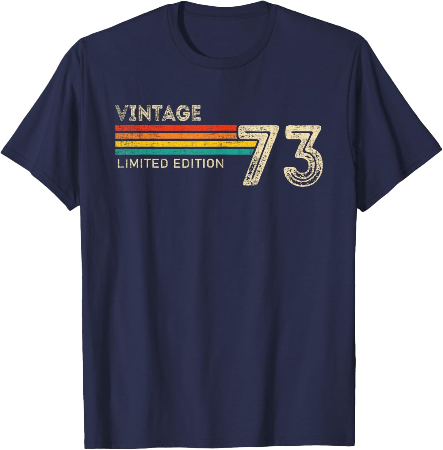 Vintage 1973 Limited Edition Birthday 1973 Men Women Vintage T-Shirt - T-Shirt | Navy