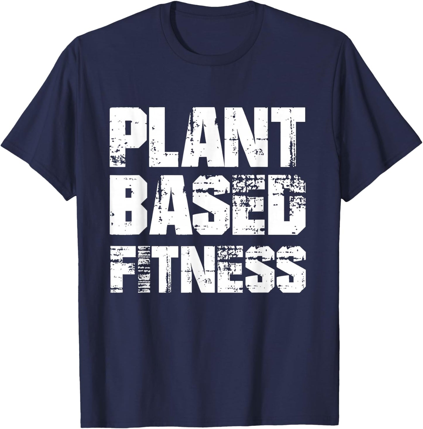 PLANTBASED FITNESS Shirt - vegan plant based T-Shirt - T-Shirt | Navy