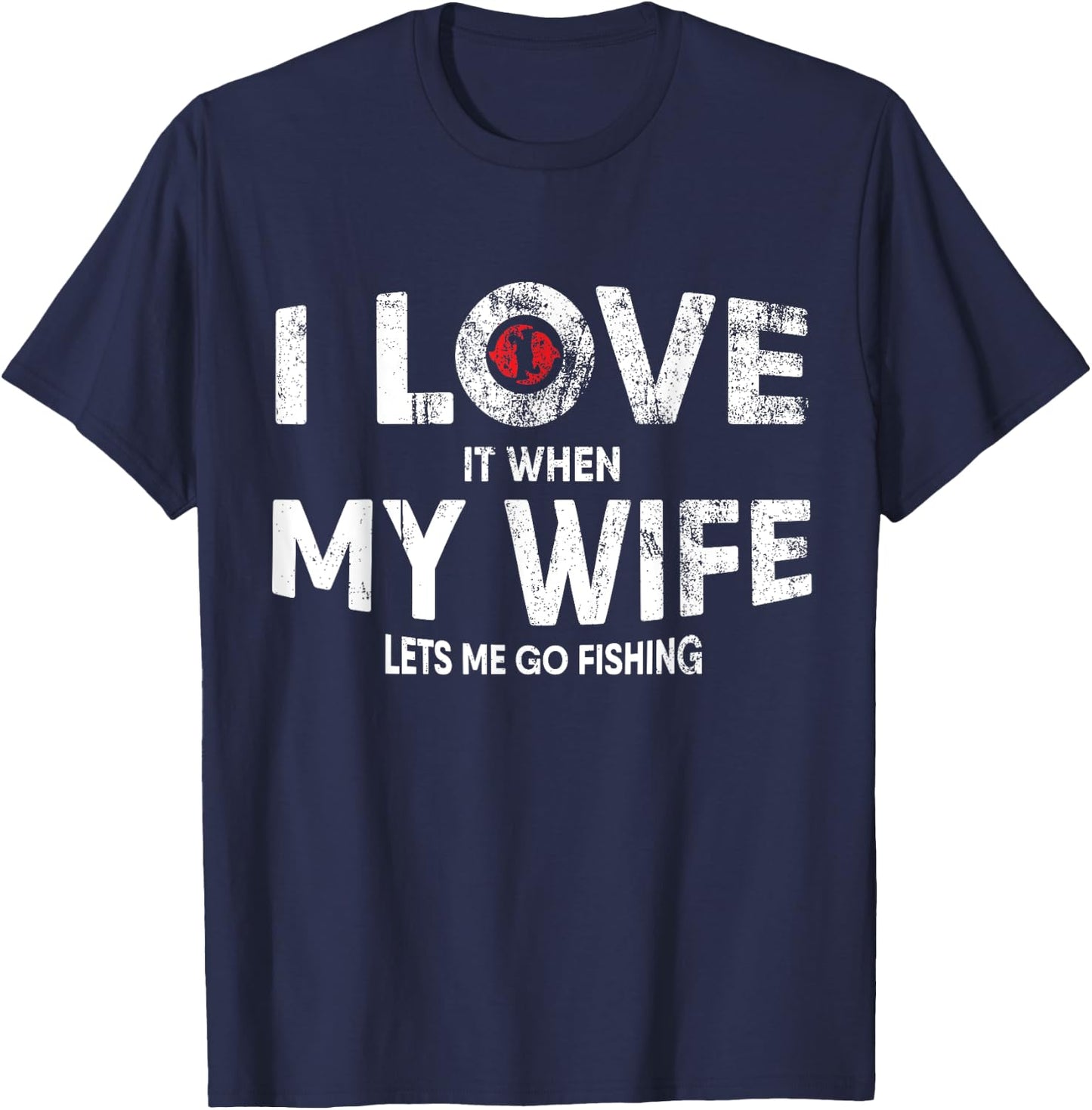 Funny Fishing Rod Quote Design for Fisherman Father T-Shirt - T-Shirt | Navy