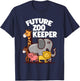 Future Zookeeper Safari Children Birthday Party Gift T-Shirt - T-Shirt | Navy