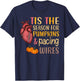Cardiac Heart Nurse Fall Autumn Pumpkin Cardiology Nursing T-Shirt - T-Shirt | Navy