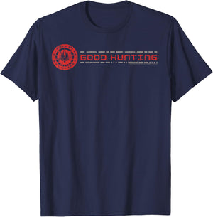 Battlestar Galactica Good Hunting Logo T-Shirt - T-Shirt | Navy