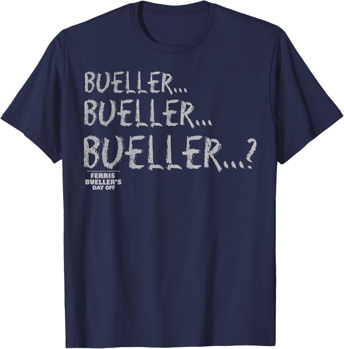 Ferris Bueller's Day Off Chalkboard Style Graphic Lines T-Shirt - T-Shirt | Navy