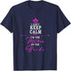 I cant keep calm im the Mother of the Bride funny T-Shirt - T-Shirt | Navy