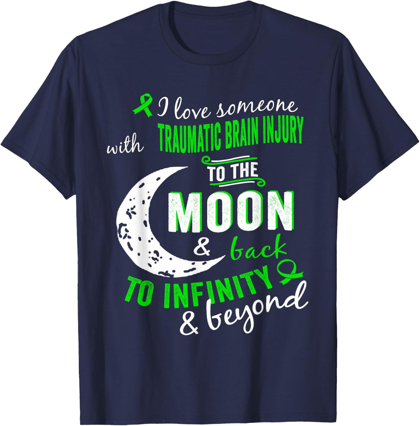 Traumatic Brain Injury Awareness Shirt T-Shirt - T-Shirt | Navy