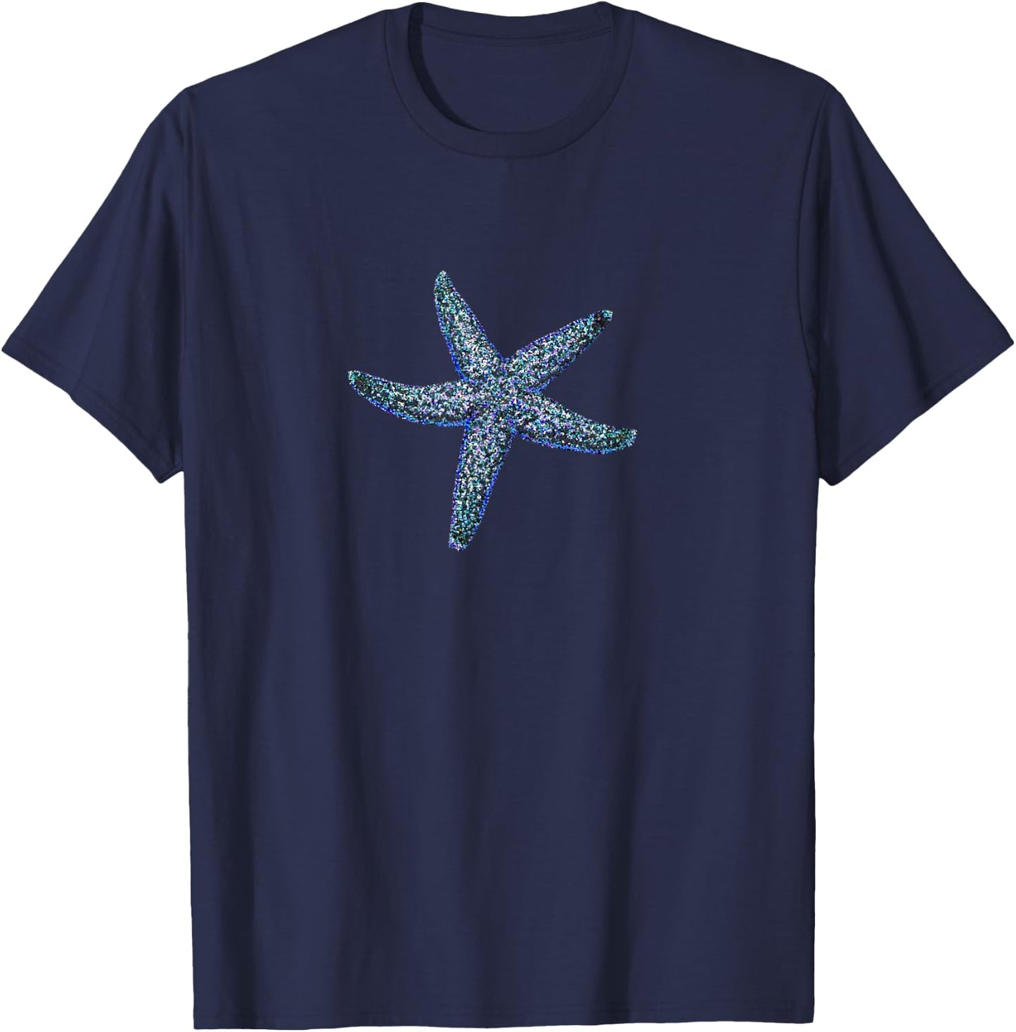 Starfish , Beach Art Shirt T-Shirt - T-Shirt | Navy