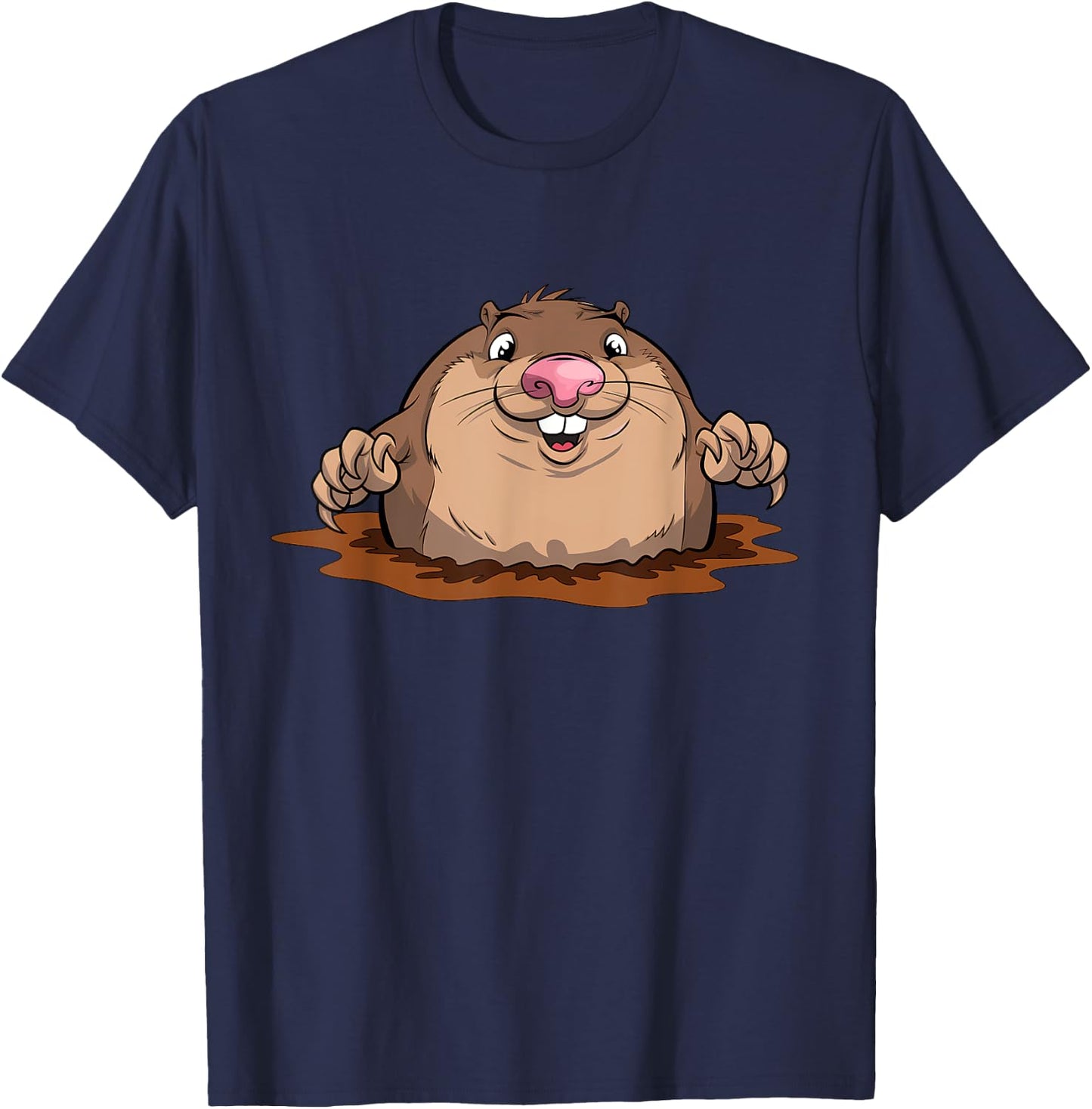 Little cute mole Mole Day Mole Hunter T-Shirt - T-Shirt | Navy