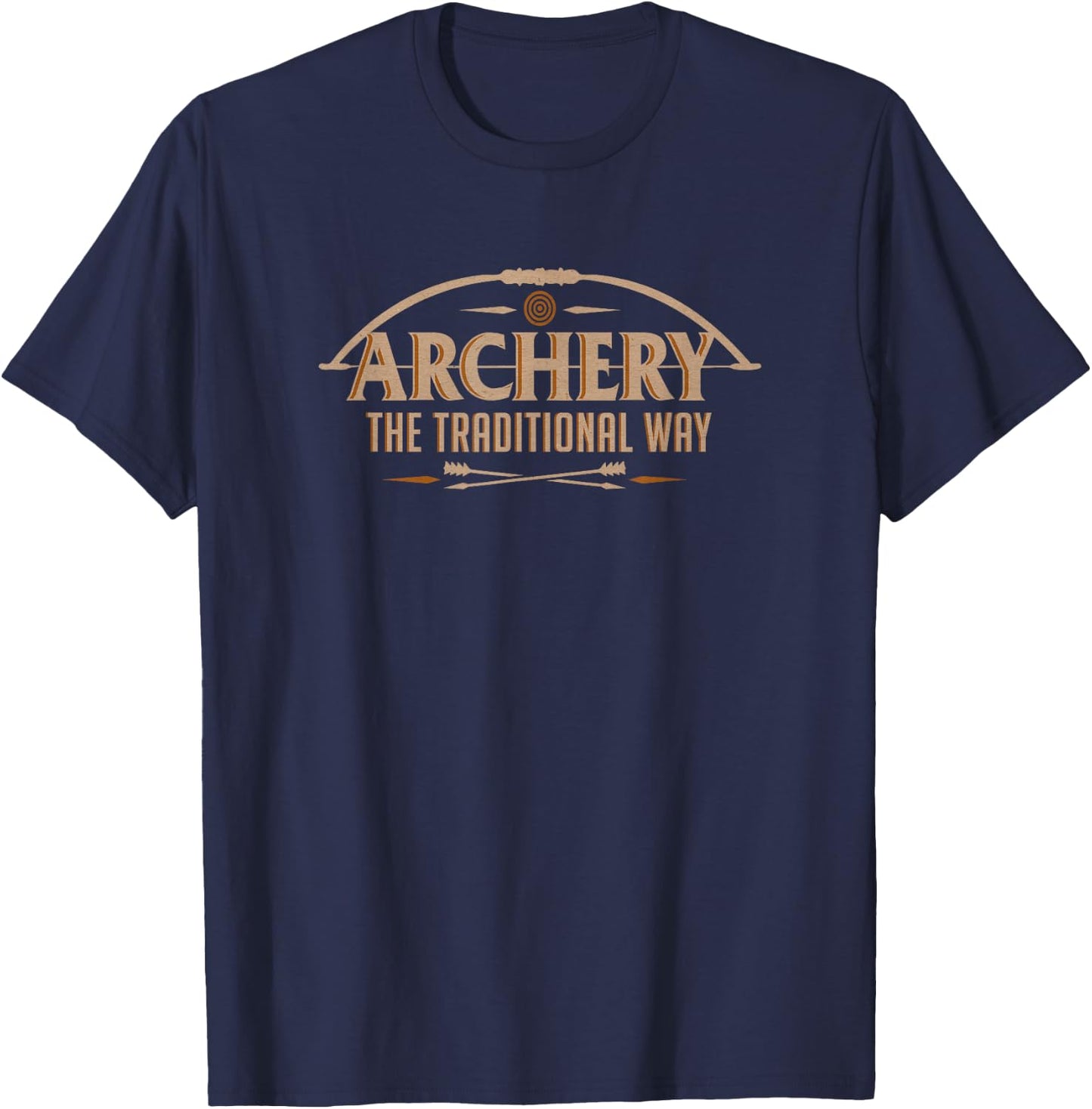 Archery The Traditional Way Sports Hunting T-Shirt - T-Shirt | Navy
