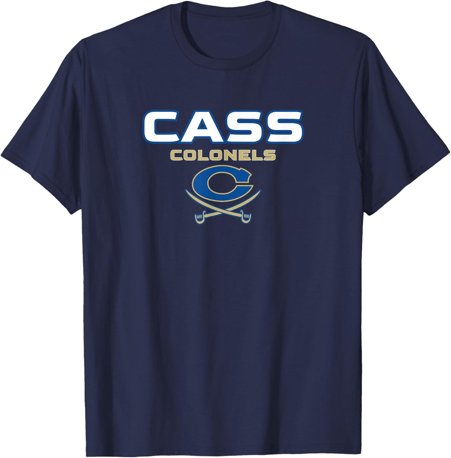 Cass High School Colonels Stacked T-Shirt - T-Shirt | Navy