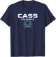 Cass High School Colonels Stacked T-Shirt - T-Shirt | Navy