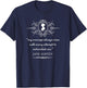 Jane Austen Vintage Quote My Courage Literary Book Club Fans T-Shirt - T-Shirt | Navy