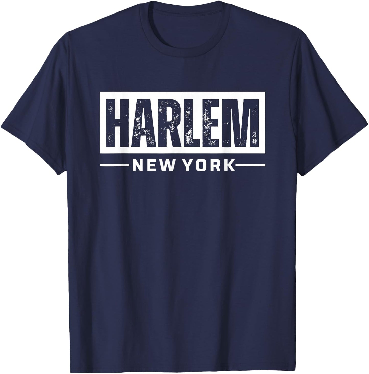 Harlem New York NY Vintage Retro Souvenirs T-Shirt - T-Shirt | Navy