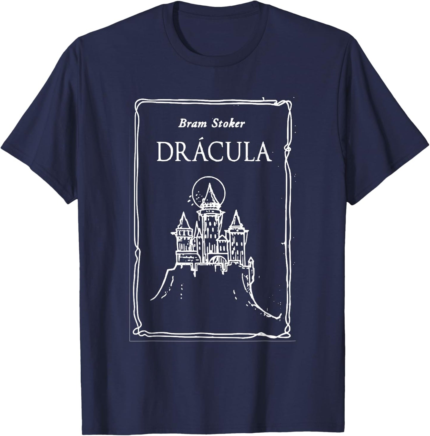 Bram Stoker's Dracula 1897 original book cover T shirt T-Shirt - T-Shirt | Navy