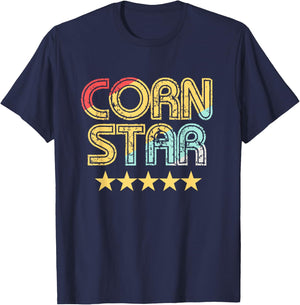 Corn Star Shirt | Team Cornhole T-Shirt - T-Shirt | Navy