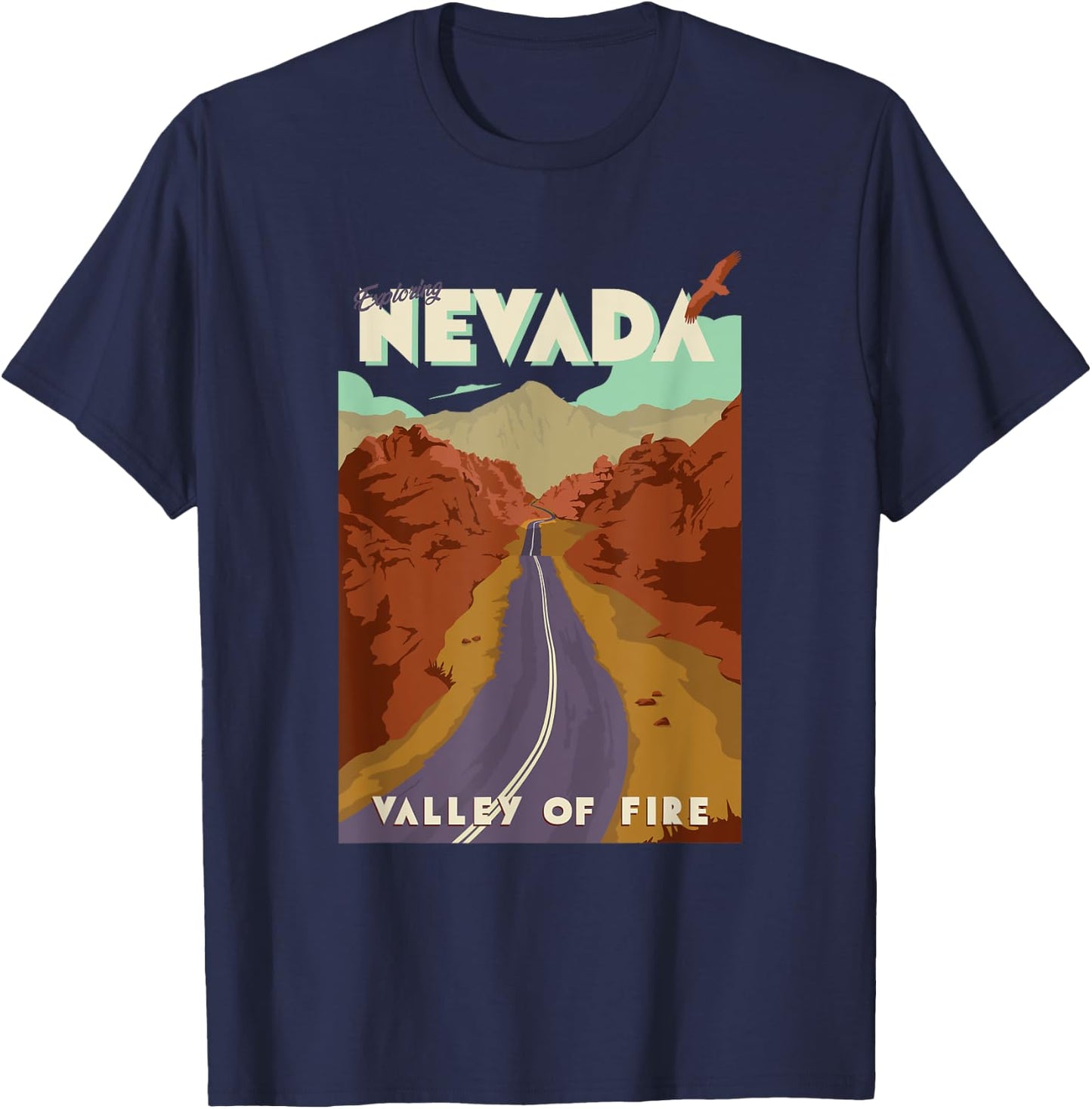 Nevada Valley of Fire T-Shirt - T-Shirt | Navy