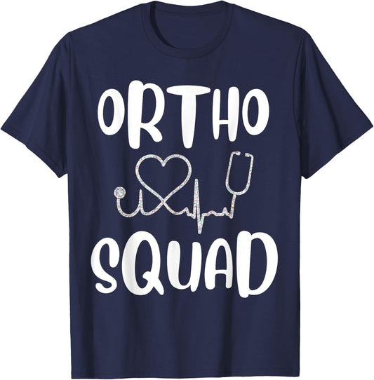 Ortho Squad cute orthopedic Doctor nurse Assistant gift T-Shirt - T-Shirt | Navy