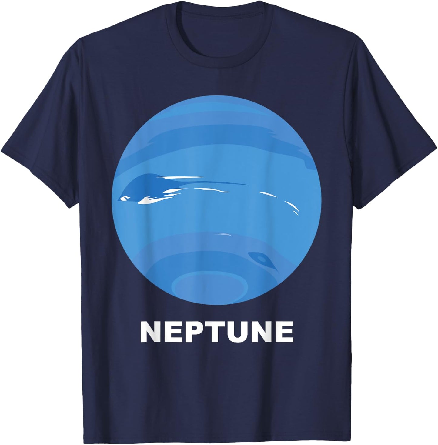 Solar System Group Costumes - Giant Planet Neptune Costume T-Shirt - T-Shirt | Navy