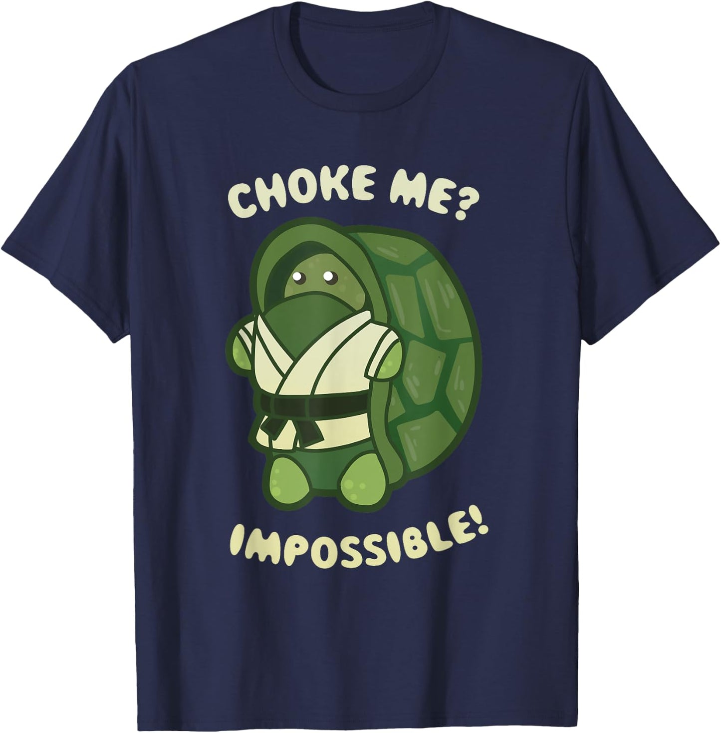 Funny Turtle Reptile -Brazilian Jiu-Jitsu, MMA, BJJ T- Shirt T-Shirt - T-Shirt | Navy