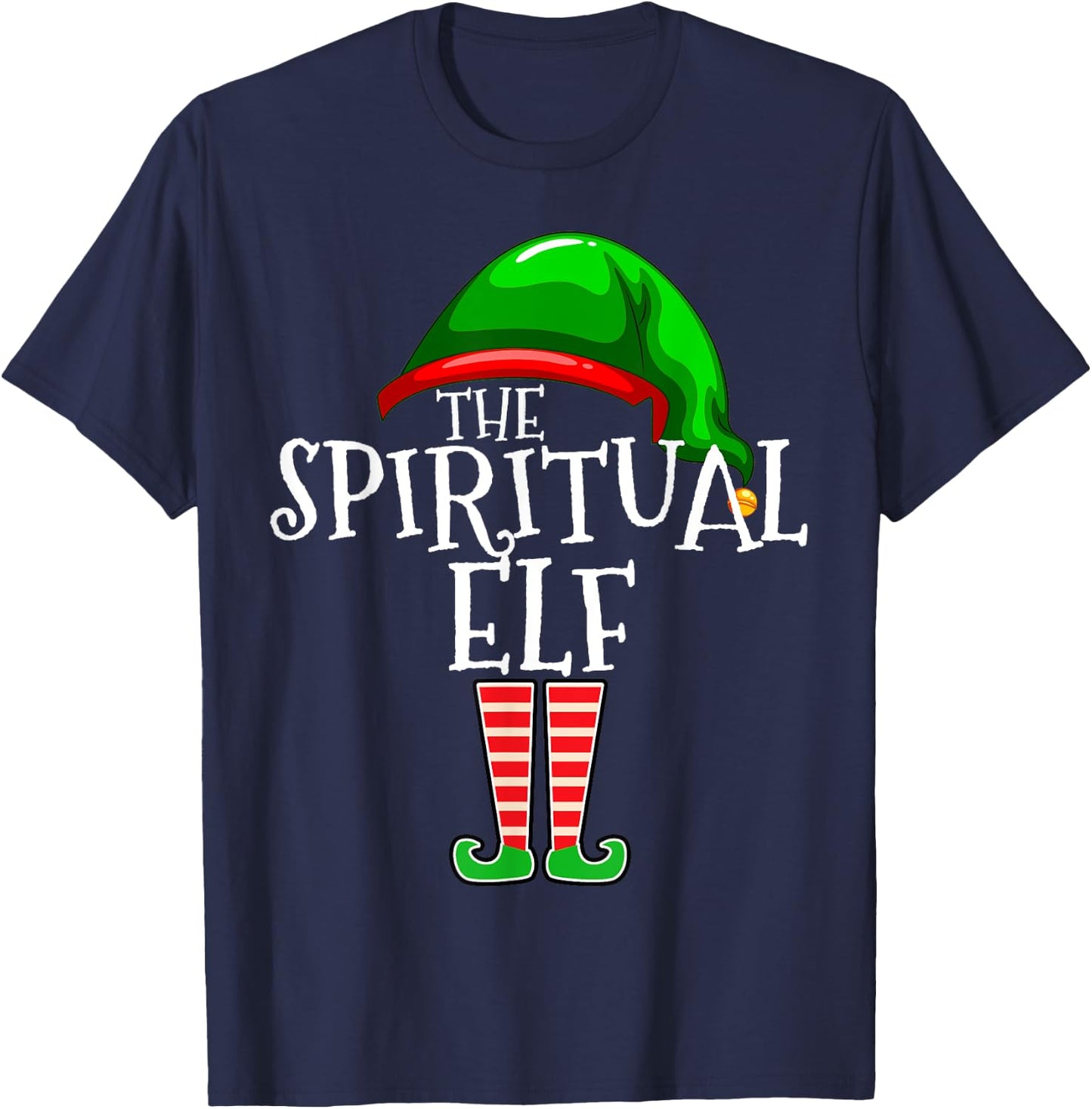 Spiritual Elf Group Matching Family Christmas Gift Outfit T-Shirt - T-Shirt | Navy