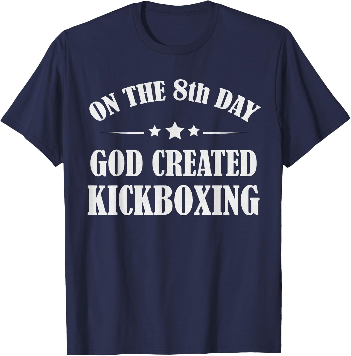 Funny Kickboxing Gift Bible Martial Arts Kick Boxing Quote T-Shirt - T-Shirt | Navy