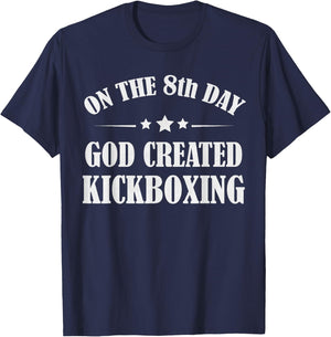 Funny Kickboxing Gift Bible Martial Arts Kick Boxing Quote T-Shirt - T-Shirt | Navy