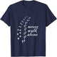 Never walk alone Dog Lovers Gift T-Shirt - T-Shirt | Navy