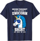 Never Thought I'd Be Wearing A Unicorn Shirt T-Shirt - T-Shirt | Navy