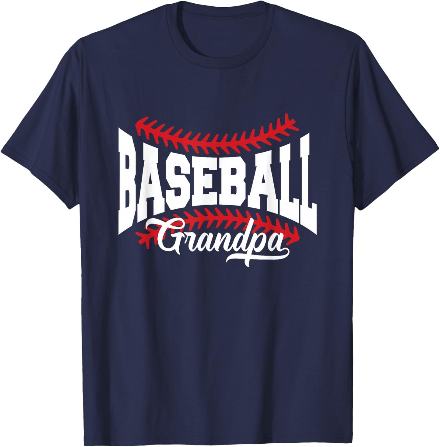 Baseball Grandpa T-Shirt - T-Shirt | Navy