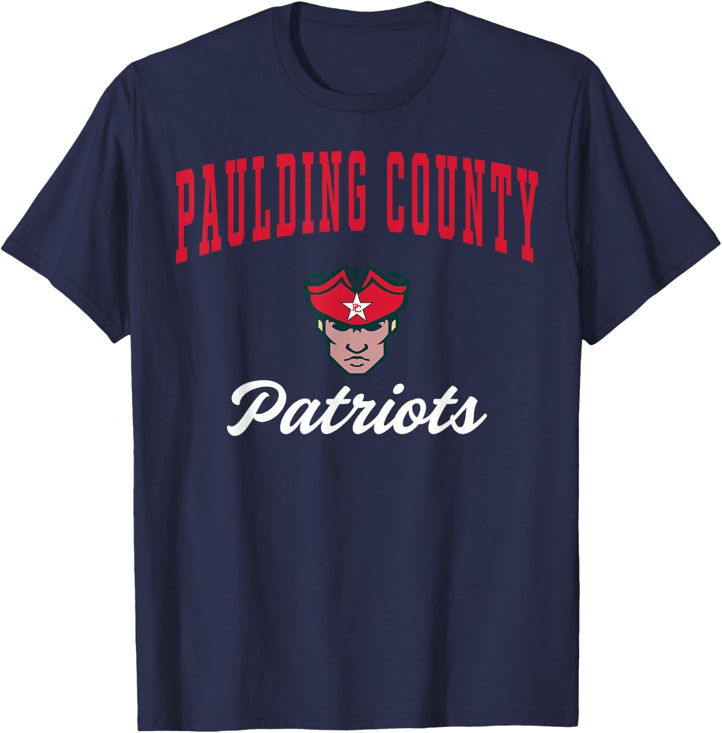 Paulding County High School Patriots C3 T-Shirt - T-Shirt | Navy
